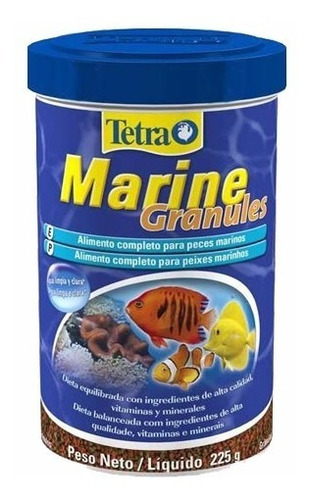 Ração Para Peixes Tetra Marine Granules 225g - Pet Hobby