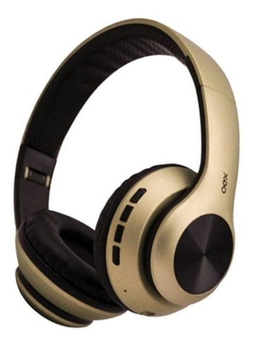 Fone Bluetooth Dobrável Headset Glam Dourado Oex Cor da luz Não