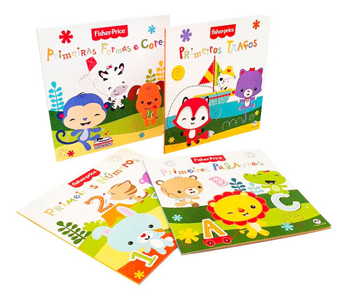 Cartilha Escolar Fisher Price Primeiras Palavras Números Cor