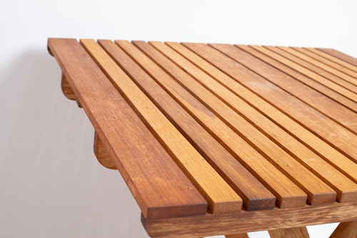 Mesa De Madera Artesanal Terra 90 X 90 De Madera Redgrandis