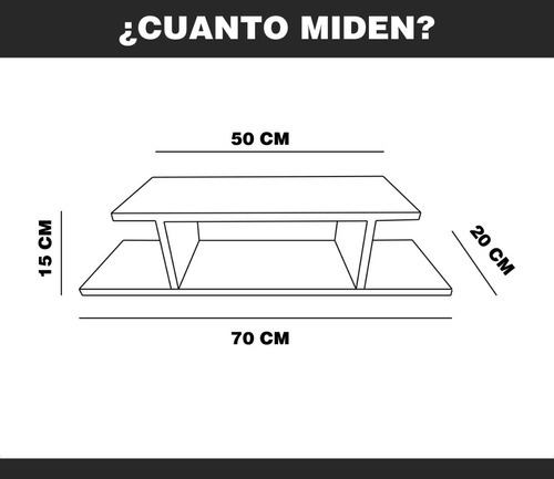 Imagen 7 de 10 de Set Modular De Repisas Flotantes Para Salas U Oficinas. P2 Color Teka Artico