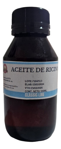 Aceite De Ricino Virgen Puro 100cc Super Oferta
