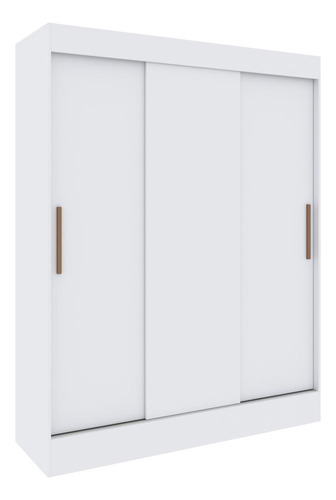 Guarda-roupa 3 Portas 2 Gavetas Flórida Multimóveis Vcr4142 Cor Branco