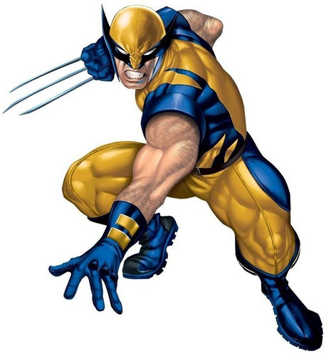 Rmkgm Wolverine Peel  Stick Adhesivo De Pared Gigante