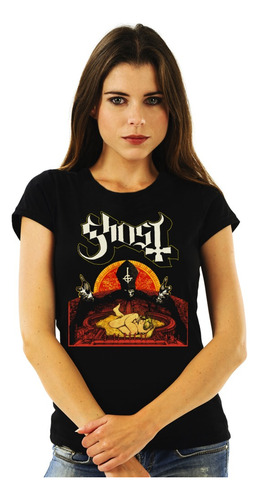 Polera Mujer Ghost Infestissumam Metal Impresión Directa