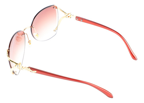 Lentes De Sol Retro De Accesorios Moda Sin Marco Para Mujer