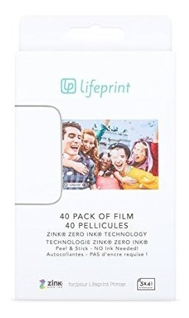 Lifeprint Lote 40 Pelicula Para Impresora Foto Video