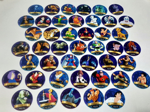 Pogs Tazos Disney Heroes Villanos Imagics 44/44 