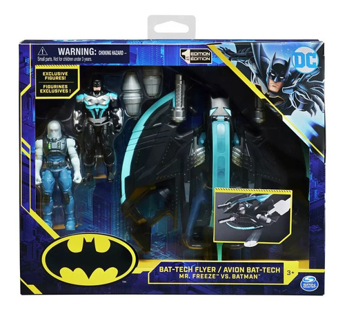 Figuras Dc Batman Vs Mr Freeze C/ Avion Y Accs Jeg 67811t