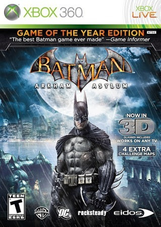 Jogo Batman Arkham Asylum Xbox 360 X360 Game Mídia Física