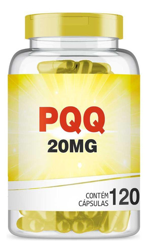 Pqq 20mg Poderoso Antienvelhecimento Com 120 Cápsulas Sabor Sem sabor