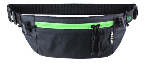 Vullix Mini Black Pochete Pequena E Espaçosa Fitness Cor Preto/Verde