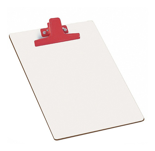 Prancheta A4 Mdf Branco Prendedor Metal Colorido Acrimet