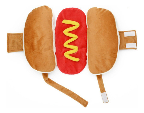 Disfraz Para Mascotas Hot Dog Ropa Para Perros Calientes Hal