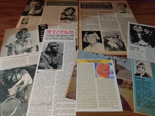 (o053) Doris Day * Clippings Revista 2 Pgs + Recortes