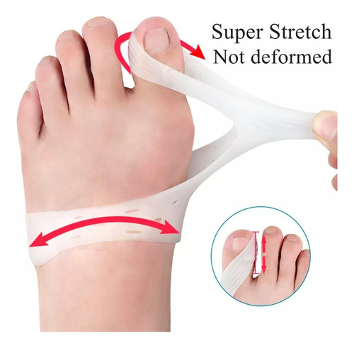 Duo Corrector Silicona Juanete Hallux Valgus Separador Dedo