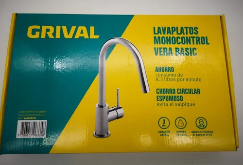 Grifería lavaplatos monocontrol grival hot sale