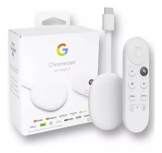 Tv Box Google Chromecast 4 C/ Controle Por Voz 4k Android Tv