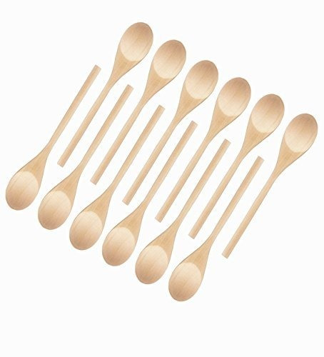 Cocina Cucharas De Madera Mezcla Para Hornear Utensilios Par