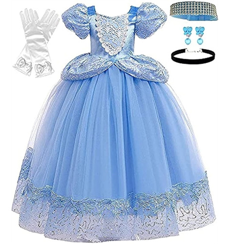 Disfraces Disfraz De Princesa Cenicienta Azul