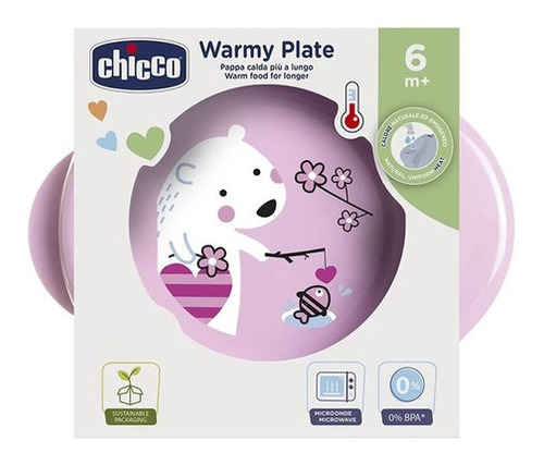 Plato Térmico Chicco Warmy Plate 6m+