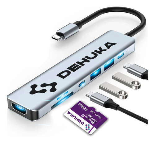 Hub USB C Hdmi Multi Puertos Multiplicado USB X7 Dehuka