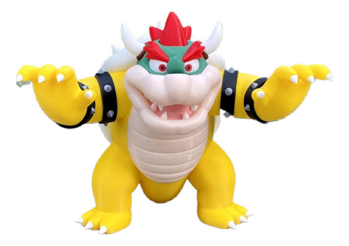 Figura Bowser Impresa En 3d 18cm, Réplica Nintendo