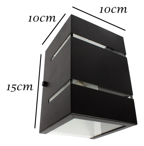 18x Arandela Externa 2 Focos Friso Parede Muro + Led Incluso