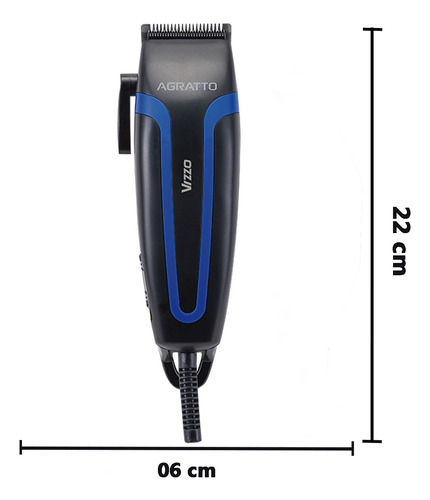 Máquina Cortador De Cabelo E Barba 5 Níveis Corte 220v Vizzo