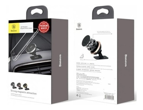 Soporte De Telefono Para Auto Magnetico Cuadrado 3m - Baseus