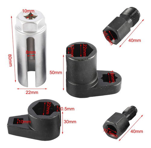 Kuntec 5pcs Desplazan La Toma Del Sensor De Oxígeno Conjunto