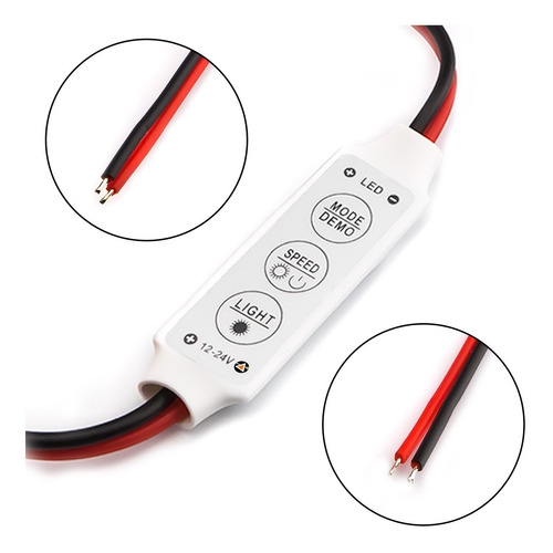 10 Dimmer Digital Slim Con Estrobo Para Tira Led 1 Color @tl