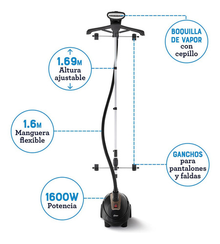 Vaporizador Prendas Oster® Gancho Para Pantalón Gcstgs7000