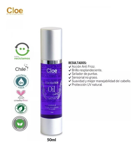 Cloe Serum Capilar Fascination Oil Violet Aceite 50ml