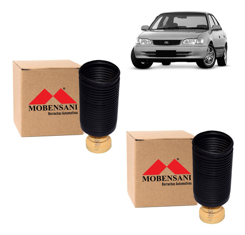 Par Kit Reparo Amortecedor Traseiro Toyota Corolla 1992 1993