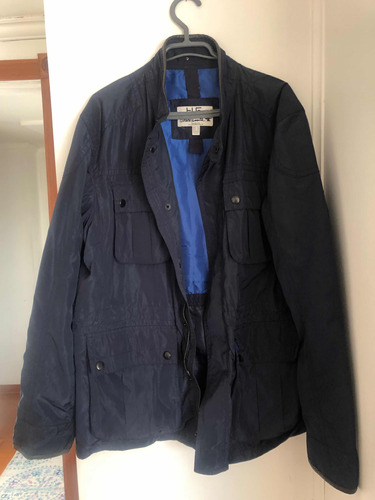 Parka Azul De Hombre Talla Xl He Mango