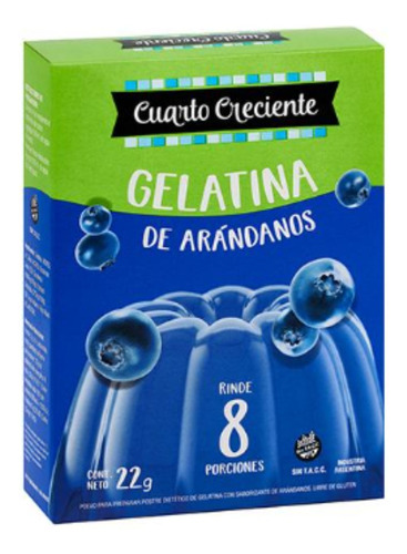 Gelatina Diet Arandanos Cuarto Creciente 15sobres X 22gr C/u