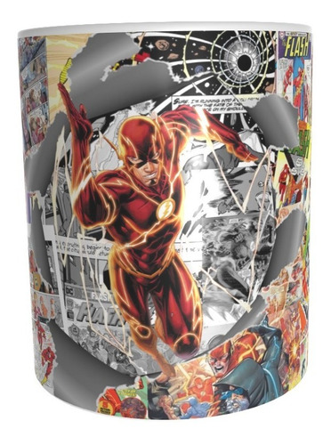 Imagen 1 de 3 de Taza Comics Coleccionable The Flash -  Barry Allen Dc #05