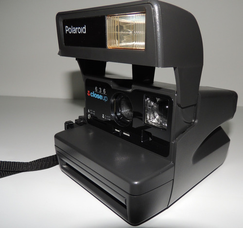 Câmera Instantânea Original Polaroid 636 Closeup Funcionando