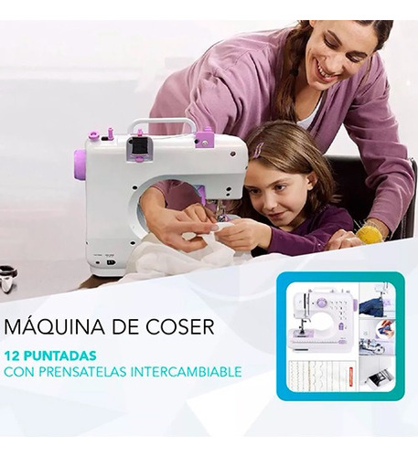 Máquina De Coser Portátil Recta Con 12 Tipos De Puntas X L