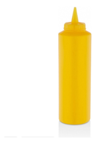 Pote Para Salsas Dispensador Mayonesa Ketchup 500 Ml Color Amarillo