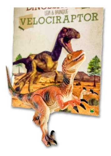 Livro Leia E Brinque Com Dinossauro Articulado Infantil Vários Modelos - Mundo Dos Dinossauros - Desenvolvimento Lúdico Montessori - Editora Todolivro