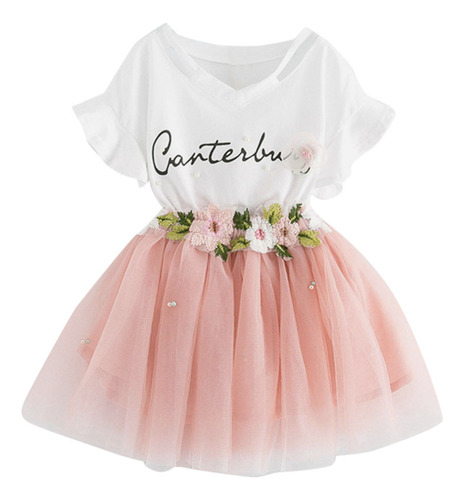 Conjunto De Camisetas Con Estampado De Ropa Para Niñas Y Fal