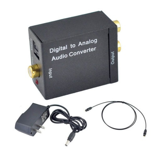 Digital Óptica Toslink A L/r Análogo S/pdif Audio Rca Conver