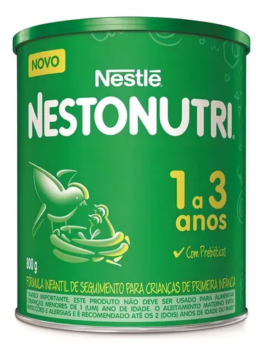 Leche de fórmula en polvo Nestlé Nestonutri Composto Lácteo en lata de 1 de 800g - 1  a 3 años