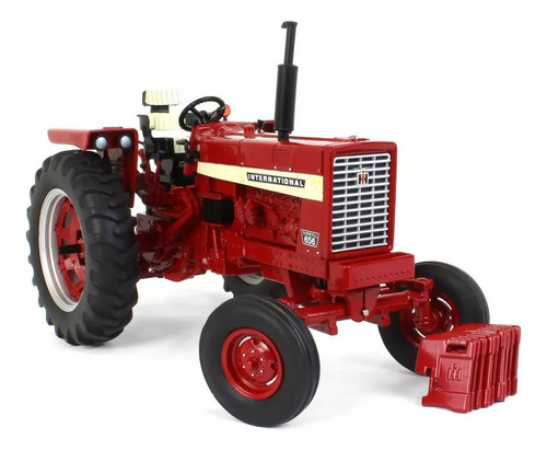 Miniatura Grande Trator Ertl Case Ih Farmall 656 Escala 1/16