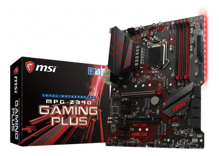 Motherboard Msi Mpg Z390 Gaming Plus 8va 9na Gen Intel Logg Color Negro