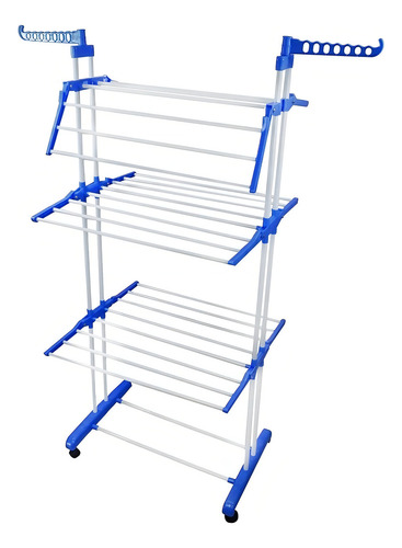 Tendedero Organizador Colgador Ropa Plegable Color Multicolo