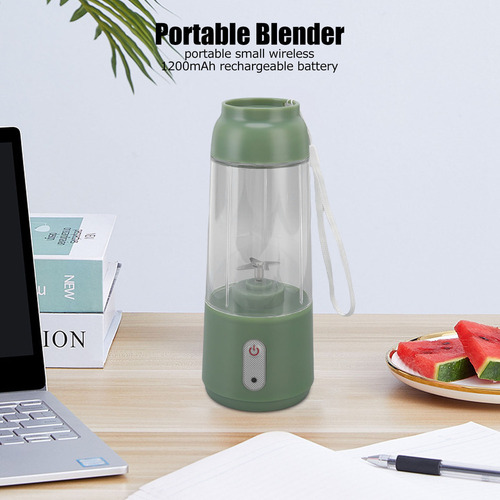 Licuadora Personal De Carga Usb De 300 Ml, Licuadora