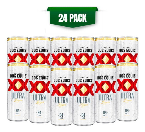 Cerveza Dos Equis Ultra 24 Latas De 355ml